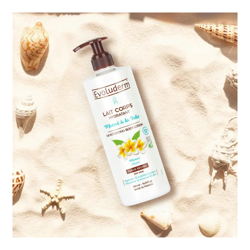 Lait Corps Hydratant Monoï à la Folie - Evoluderm