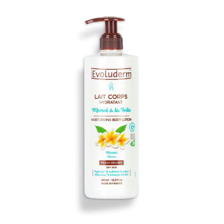 Lait Corps Hydratant Monoï à la Folie - Evoluderm