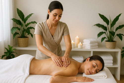 Massage relaxant en institut Cosmesud à Montpellier pour un soin du corps apaisant