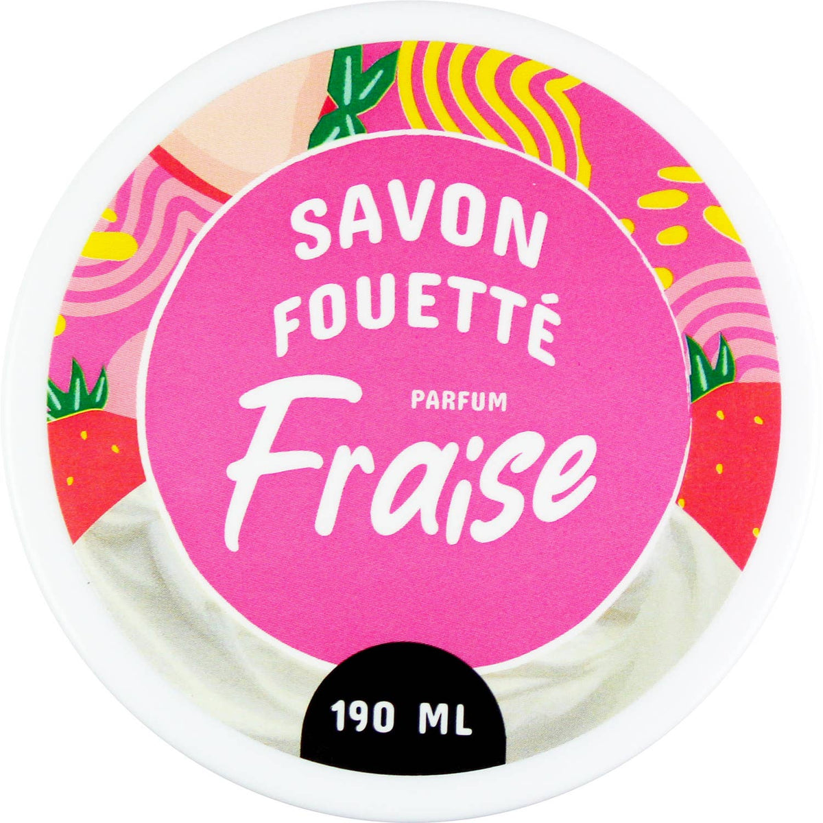 Savon fouetté 190 ml - Senteur Fraise