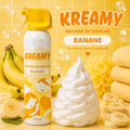 KREAMY – Mousse de douche texturée pour enfant 150 ml – 4 parfums : Framboise, Cookie, Banane & Bubble Gum – Banane