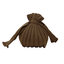 Petit Sac Bourse Polochon – Taupe
