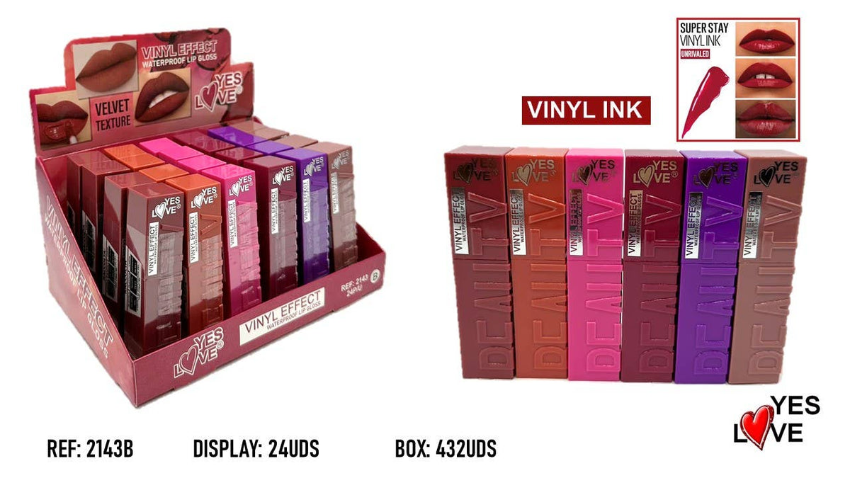 Rouge à lèvres liquide effet vinyle 24H