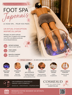 Nouveau Foot Spa Japonais – Le Head Spa... pour vos pieds — institut Cosmesud à Baillargues