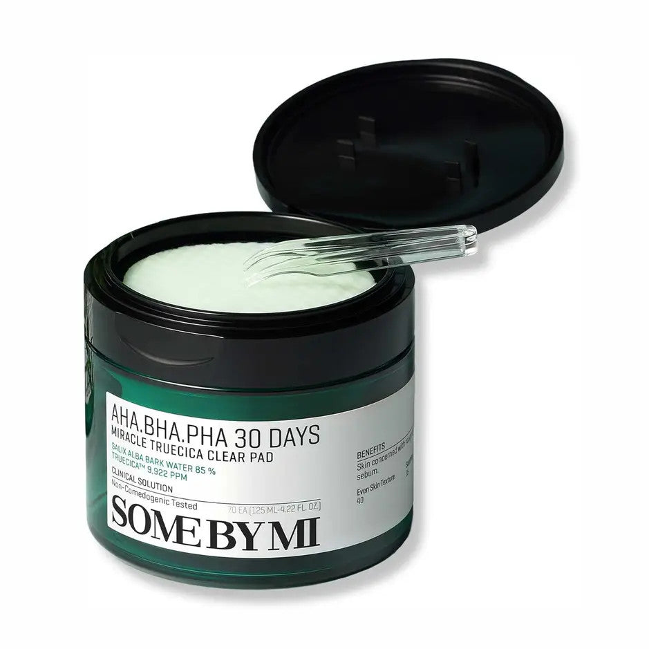 AHA BHA PHA 30 Days Miracle Truecica Clear Pad (70 Pads) - SOME BY MI