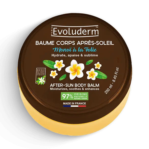 Baume Corps Après-Soleil Monoï à la Folie (250 ml) - EVOLUDERM