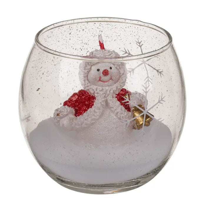 Bougie de Noël en verre décorative - Out of the Blue KG