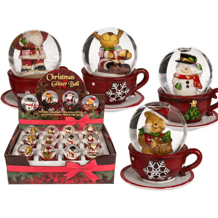 Boule à neige de Noël en polyresine - out of the Blue KG