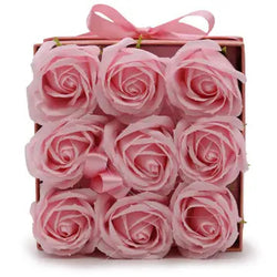 Bouquet Cadeau 9 Roses en Savon - Différentes Couleurs - Soap Flower