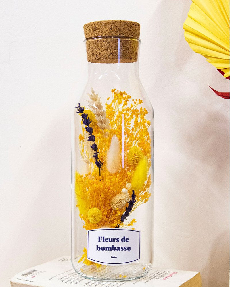 Bouteille de Fleurs Séchées Bombasse - Styley