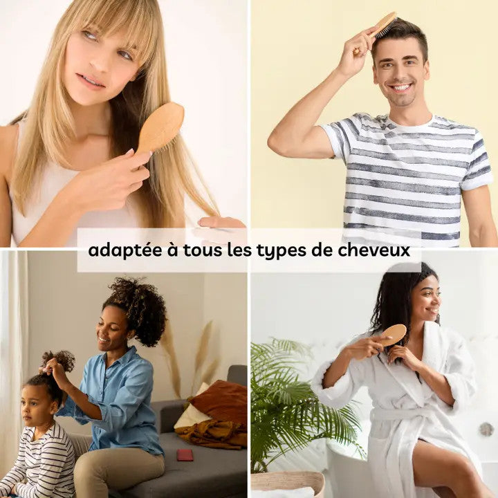 Brosse à Cheveux en Bois - Sun & Sia