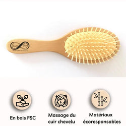 Brosse à Cheveux en Bois - Sun & Sia