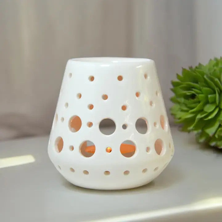 Brûle Parfum en Céramique Loob Blanc - Zen'arome
