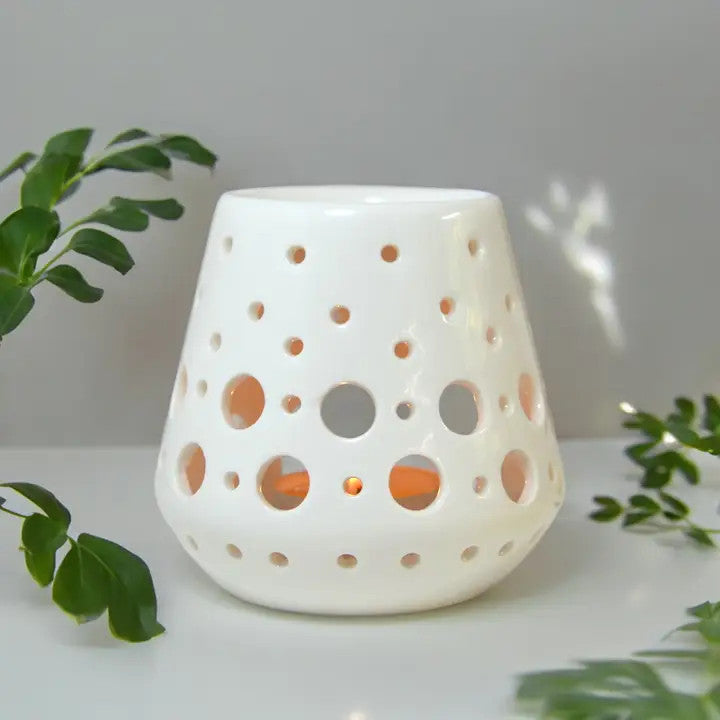 Brûle Parfum en Céramique Loob Blanc - Zen'arome