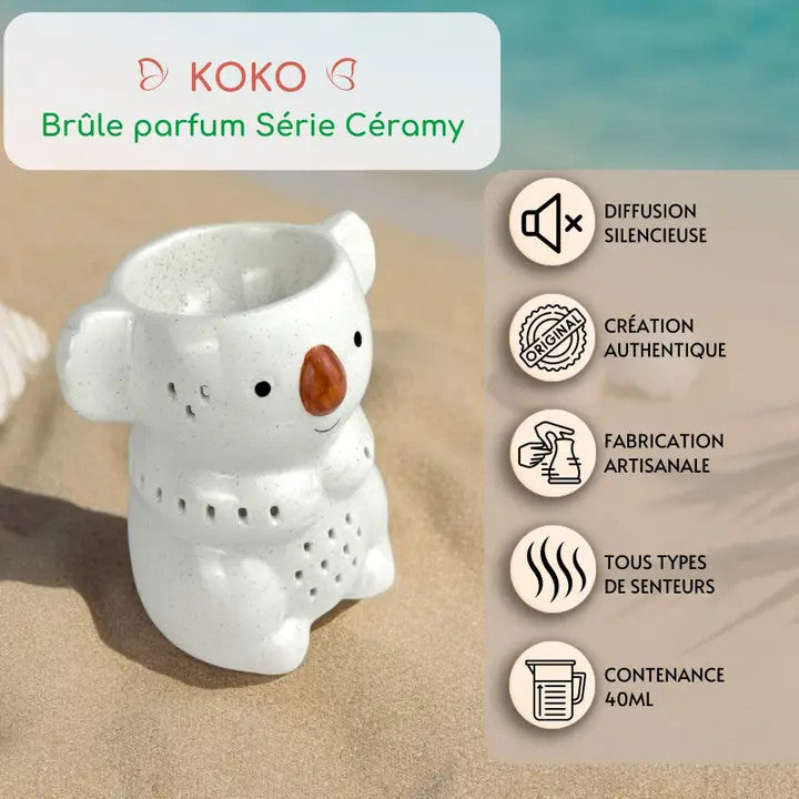 Brûle-parfum Koko Céramique Artisanale - Zen'Arôme