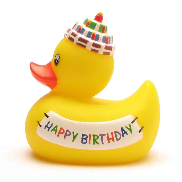 Canard en Caoutchouc Joyeux Anniversaire - Duckshop