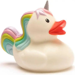 Canard en Caoutchouc Licorne Blanc - Duckshop