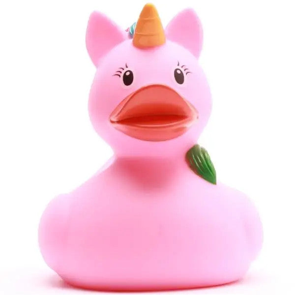Canard en Caoutchouc Licorne Rose - Duckshop