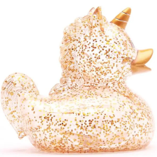 Canard Licorne à Paillettes Dorées - Duckshop
