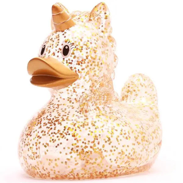 Canard Licorne à Paillettes Dorées - Duckshop