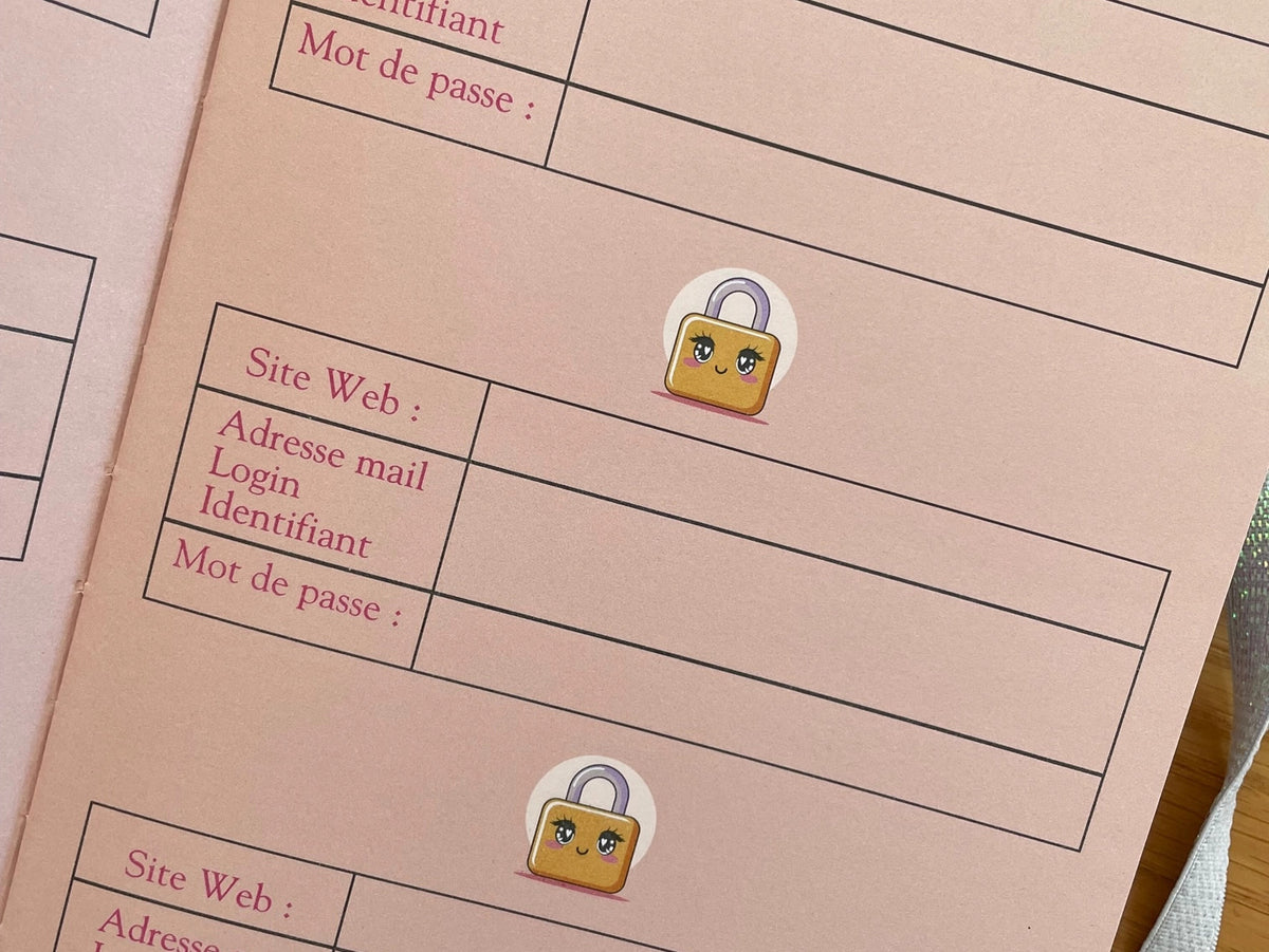 Carnet de Mots de Passe - Les Vilaines Filles