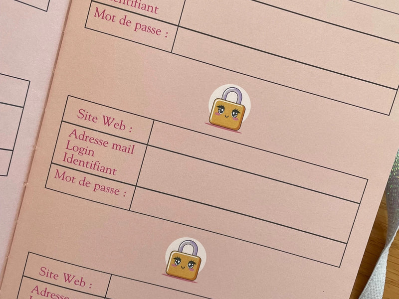 Carnet de Mots de Passe - Les Vilaines Filles