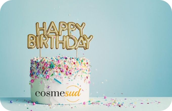 Carte cadeau Cosmesud — Happy Birthday