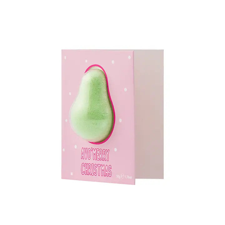 Carte de Noël avec Bombe de Bain Avocado & Kiwi (50 g) - Bubble T
