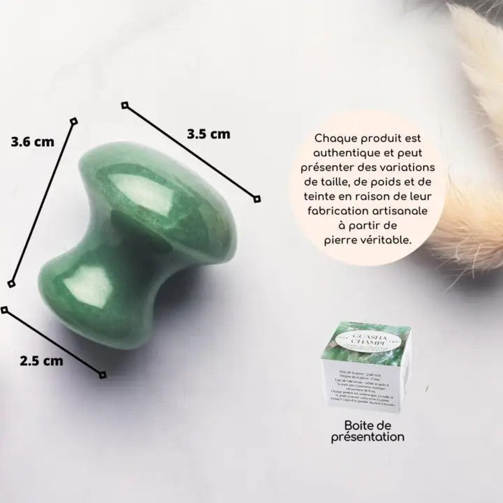 Champignon en Pierre de Jade Vert - Sun & Sia