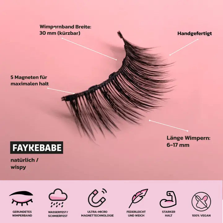 Cils magnétiques et eye-liner végétaliens - FAYKE Cosmetics