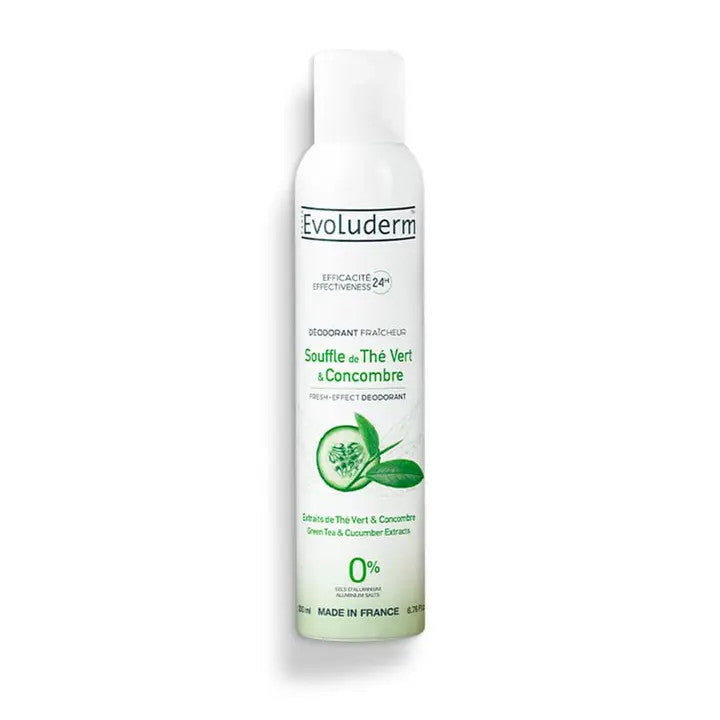 Déodorant Fraîcheur Souffle de Thé Vert & Concombre - Evoluderm
