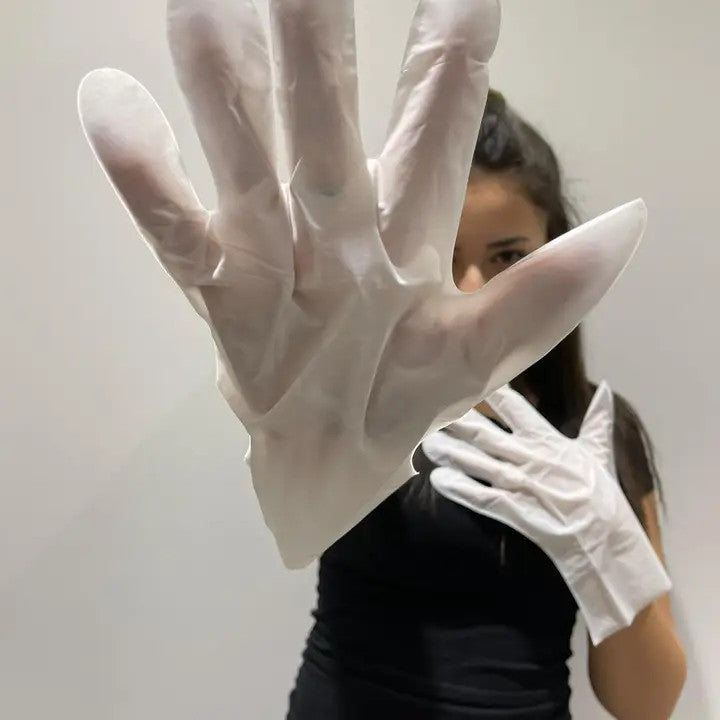 Gants Cosmétiques Nourrissants en Tissu Coréen Vert - Perderma