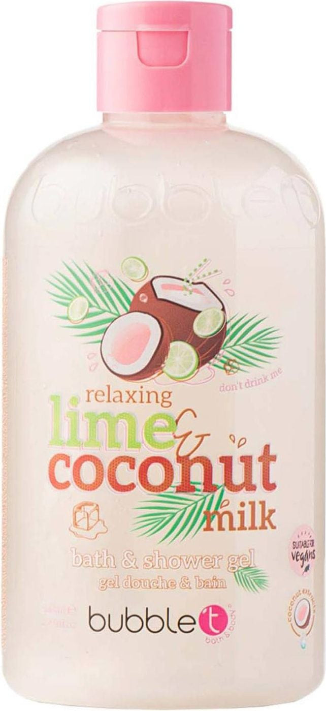 Gel Bain & Douche Noix de Coco & Citron Vert (500 ml) - Bubble T