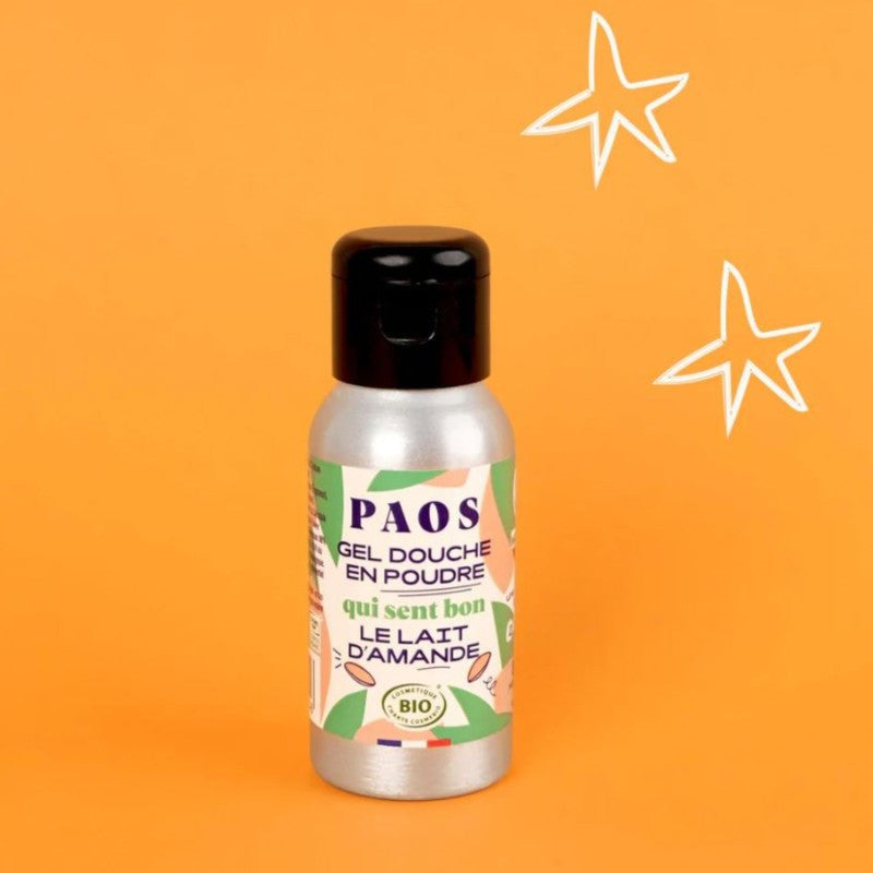 Gel Douche en Poudre Lait d'Amande (30 g) - Paos