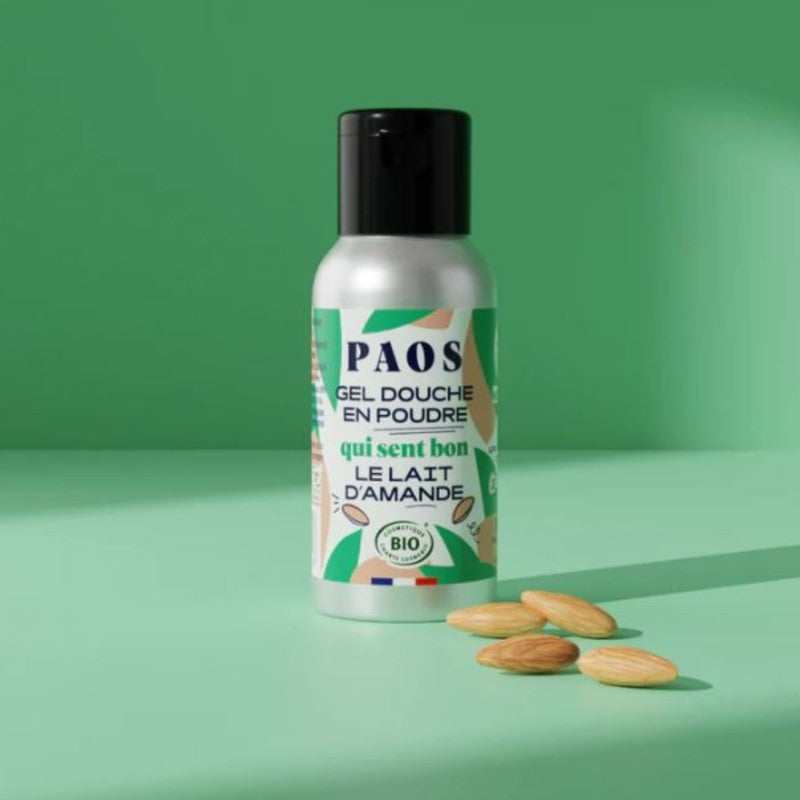 Gel Douche en Poudre Lait d'Amande (30 g) - Paos