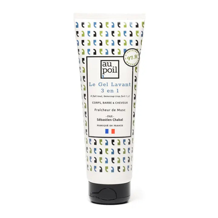 Gel Lavant - Corps Cheveux et Barbe (250 ml) - Au Poil