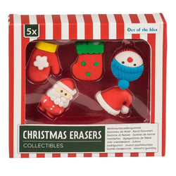 Gommes de Noël Collectibles (Lot de 5) - Out of the Blue