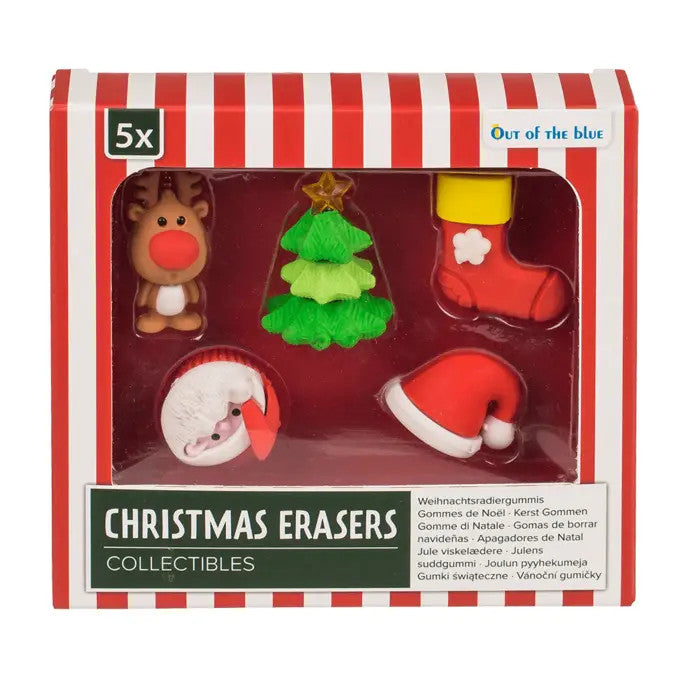 Gommes de Noël Collectibles (Lot de 5) - Out of the Blue