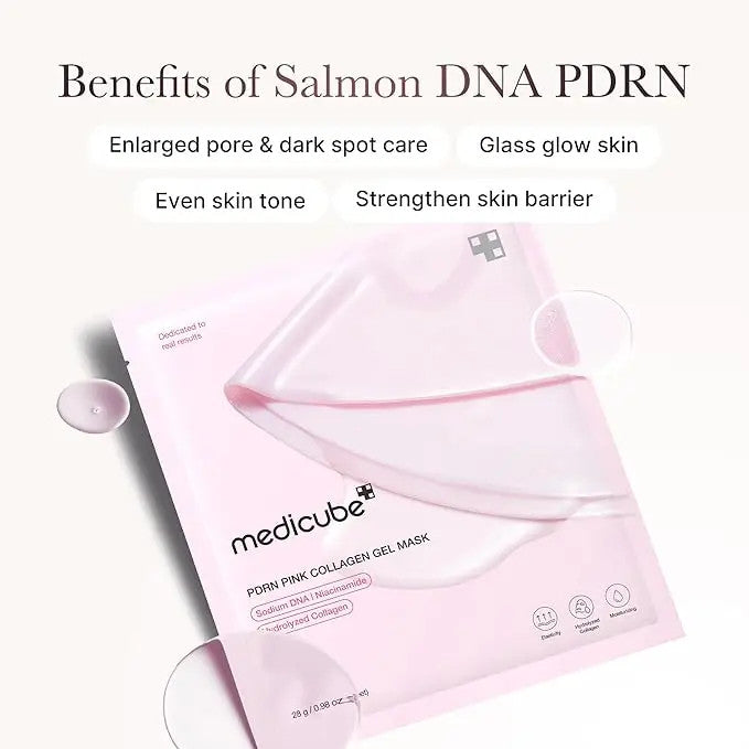 Masque Gelée Collagène Rose PDRN (1 Feuille) - Medicube