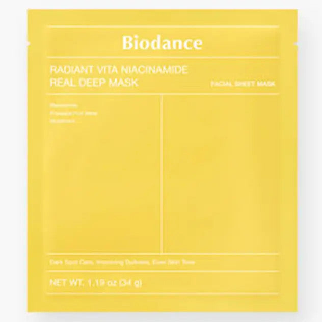 Masque Profond Réel à la Niacinamide (4 feuilles) - BIODANCE