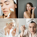 Masseur Roller Visage Pierre de Jade Blanc - Sun & Sia
