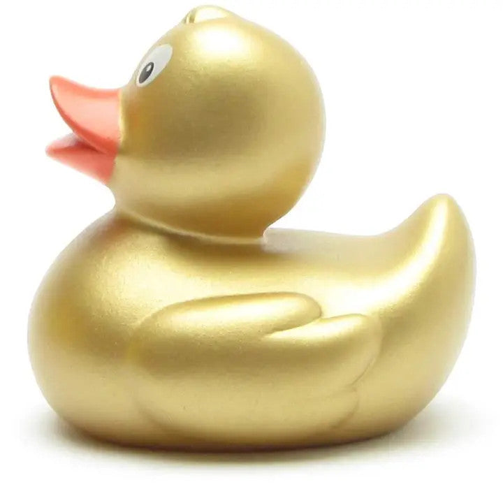 Mini Canard en Caoutchouc Doré - Duckshop