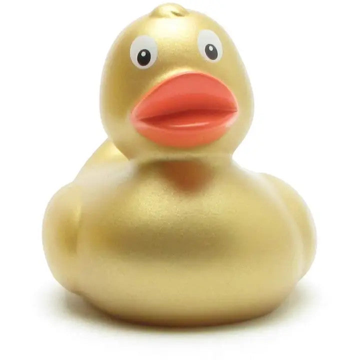Mini Canard en Caoutchouc Doré - Duckshop