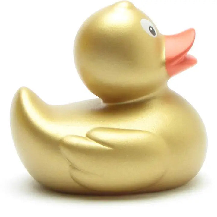 Mini Canard en Caoutchouc Doré - Duckshop