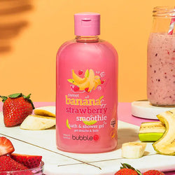 Nettoyant pour le Corps Smoothie Banane et Fraise (500 ml) - Bubble T