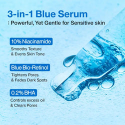 No.3 Blue Bio-Retinol Pore Refining Serum (30 ml) - Numbuzin
