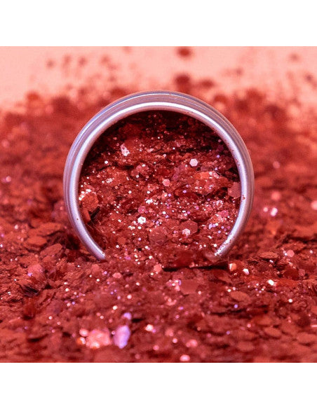 Paillettes écologiques rouges nacrées - Sisi La Paillette