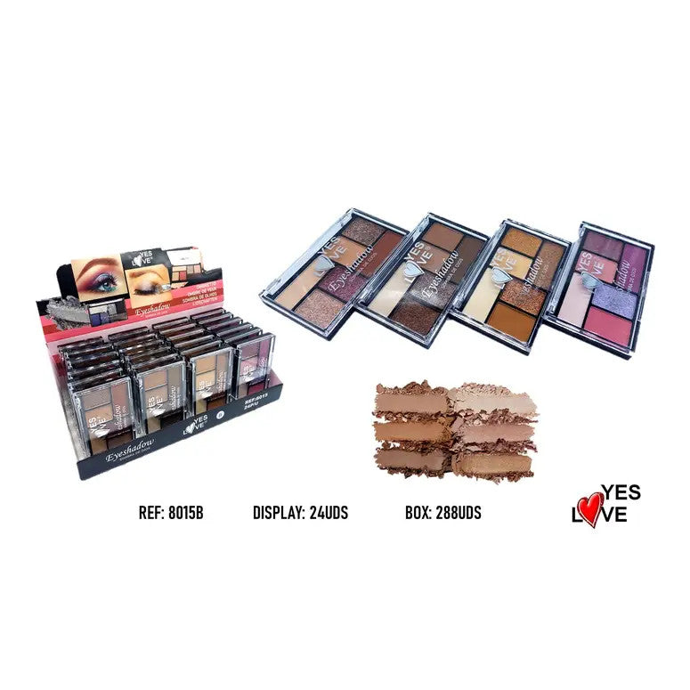 Palette de Fards à Paupières Couleurs Variées - Yes Love