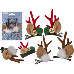 Pinces à cheveux renne Noël (lot de 2) - Out of the Blue KG
