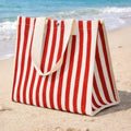Sac d'Été Rayé Rouge - Plage - MINISUKI